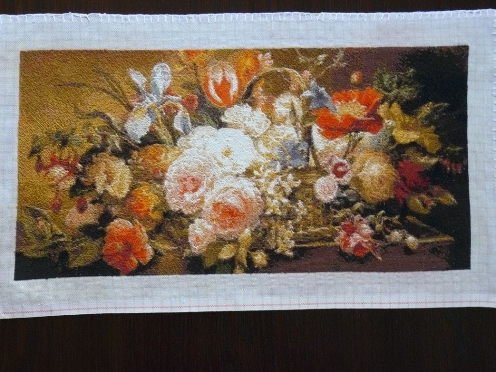Completed Counted Cross Stitch Tapestry Symphony Flowers Cross
