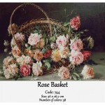 Counted cross stitch set – Rose Basket